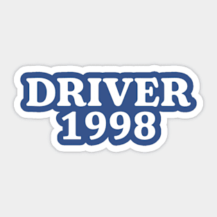 driver 1998 Sticker